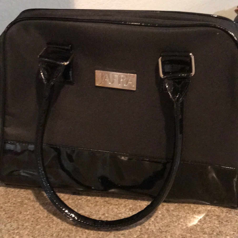Jafra black cosmetics bag